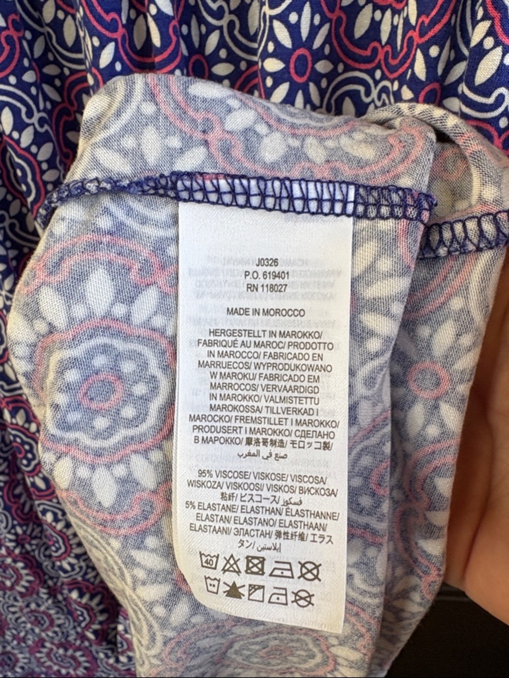 Like New Boden Amelie Jersey Short Sleeve Dress Floral Size 2 - Picture 7 of 8